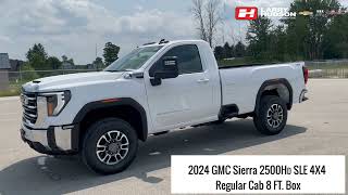 2024 GMC Sierra 2500HD SLE 4X4 Regular Cab 8 FT. Box