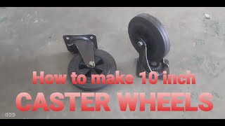 CASTER WHEELS//HOW TO MAKE CASTER WHEELS