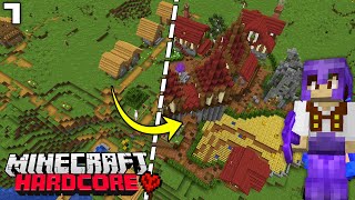 I Transformed a HUGE Village in Hardcore Minecraft!