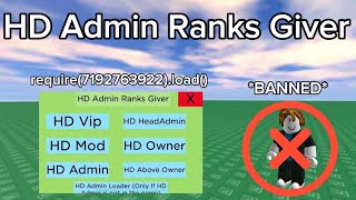 HD Admin Ranks Giver | Free Script Require For HD Admin Ranks [2026]