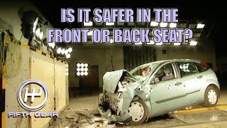 Front or back seat crash, which is safer?  Fifth Gear Crash Test