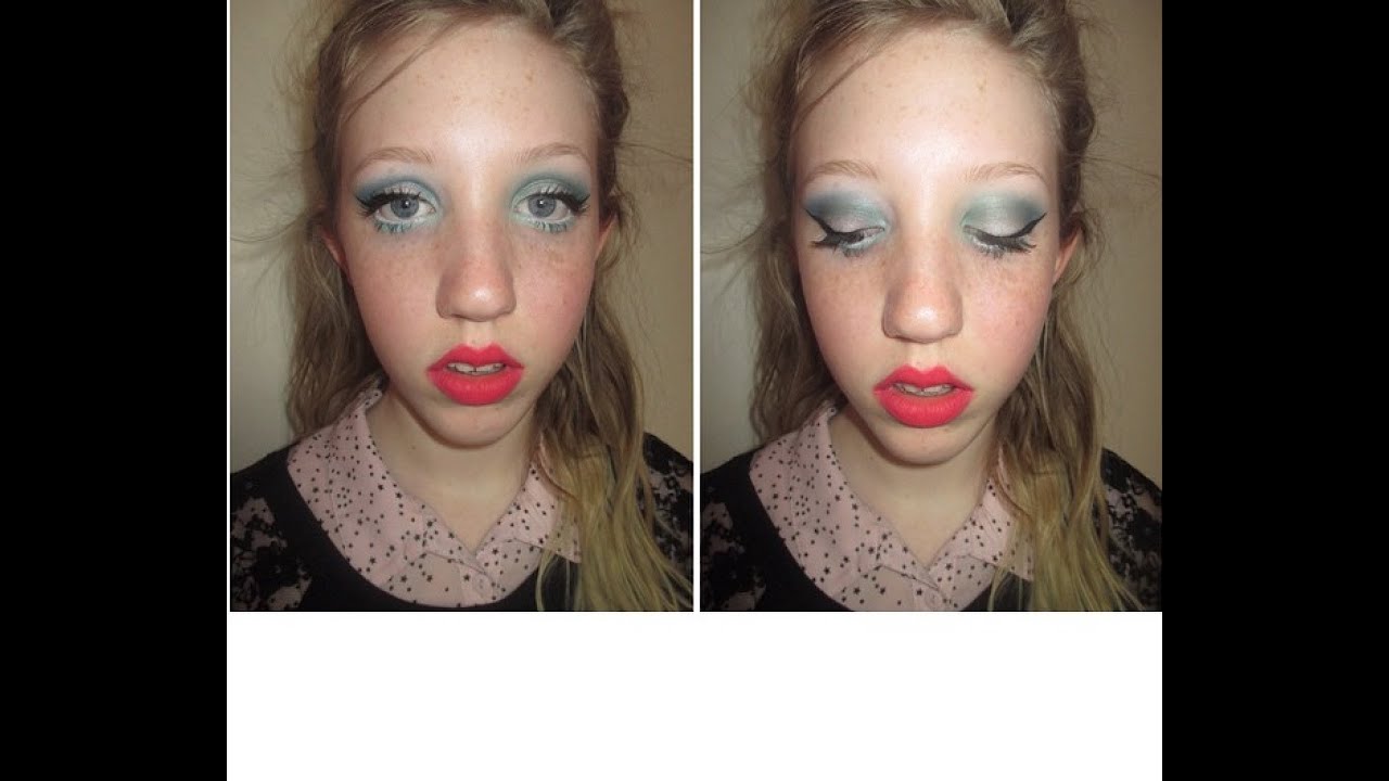 Peacock inspired eye makeup look💙💚