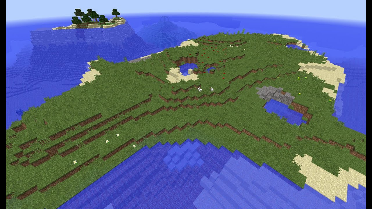 Minecraft Seed 1.8.4 Cool survival island, ocean monument spawn - YouTube
