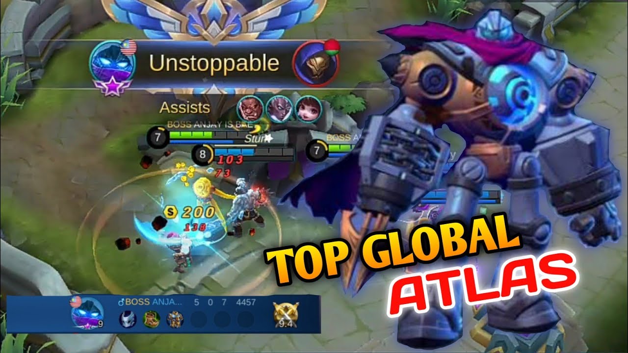 TOP GLOBAL ATLAS 2020 | ATLAS WINRATE 80.9% | GAMEPLAY MOBILE LEGENDS