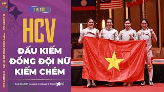 🥇HCV Đấu kiếm đồng đội nữ kiếm chém|Thu Hoài nén đau thi đấu,ghi điểm quyết định mang về chiến thắng screenshot 5