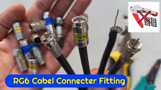 coaxial cable connectors how to install | dth lnb cable connector | No Spe.Tool