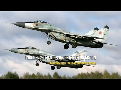Unbelievable!! MiG-29 Fighter Jet in Action | Unveiling Russia’s Agile Air Superiority Power