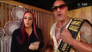 WWE NXT New Year's Evil 1/7/2025 - Ava Raine Talks To Her Father The Rock In Her Backstage Office