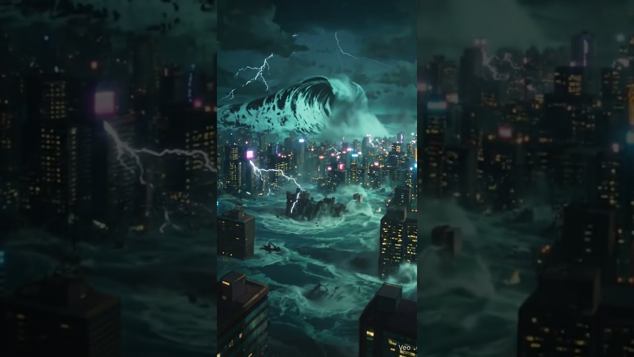 When Nature Turns Unstoppable 🌊🔥 | Tsunami Destruction 