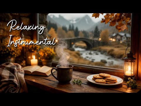 Soft Jazz Music Instrumental 🌙 Peaceful Night Village Ambience for Study, Work & Relaxation