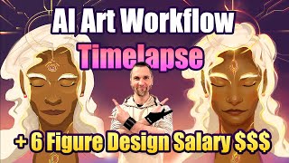 AI Comic Art Timelapse + How to Earn 6 Figures as a UX Designer: Stable Diffusion Automatic 1111