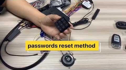 manufacturer cardot tells you how to reset smart car alarm key pad passwords