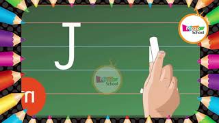 تعليم الاطفال كتابة الحروف الانجليزية+ Letter J