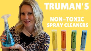 Truman's non-toxic refillable cleaning supplies with MOODY BLOOMS