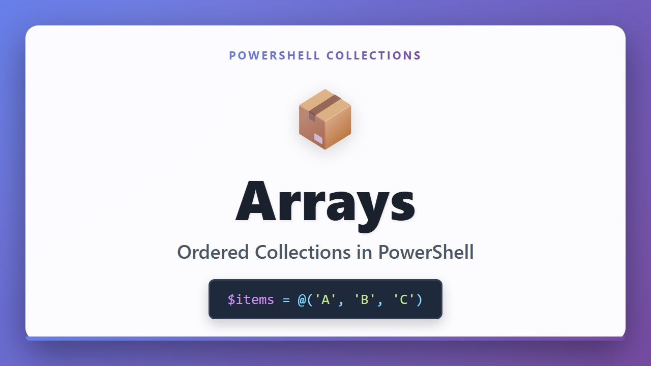 PowerShell Arrays Tutorial: Create & Work with Ordered Collections ...