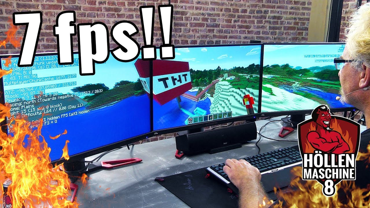 MEGA-EXPLOSION in Minecraft zwingt die Höllenmaschine 8 in 
