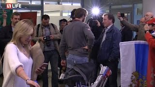 Пелагея и Иван Телегин. Возвращение сборной России с ЧМ по хоккею 2017 Пелагея и Иван Телегин. Возвращение сборной России с ЧМ по хоккею 2017