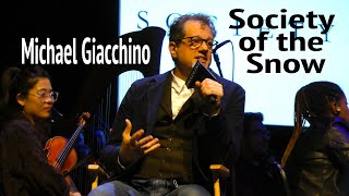 Society of the Snow music composer Michael Giacchino conducts Orchestra and interview
