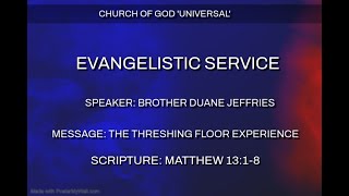 The Threshing Floor Experience.