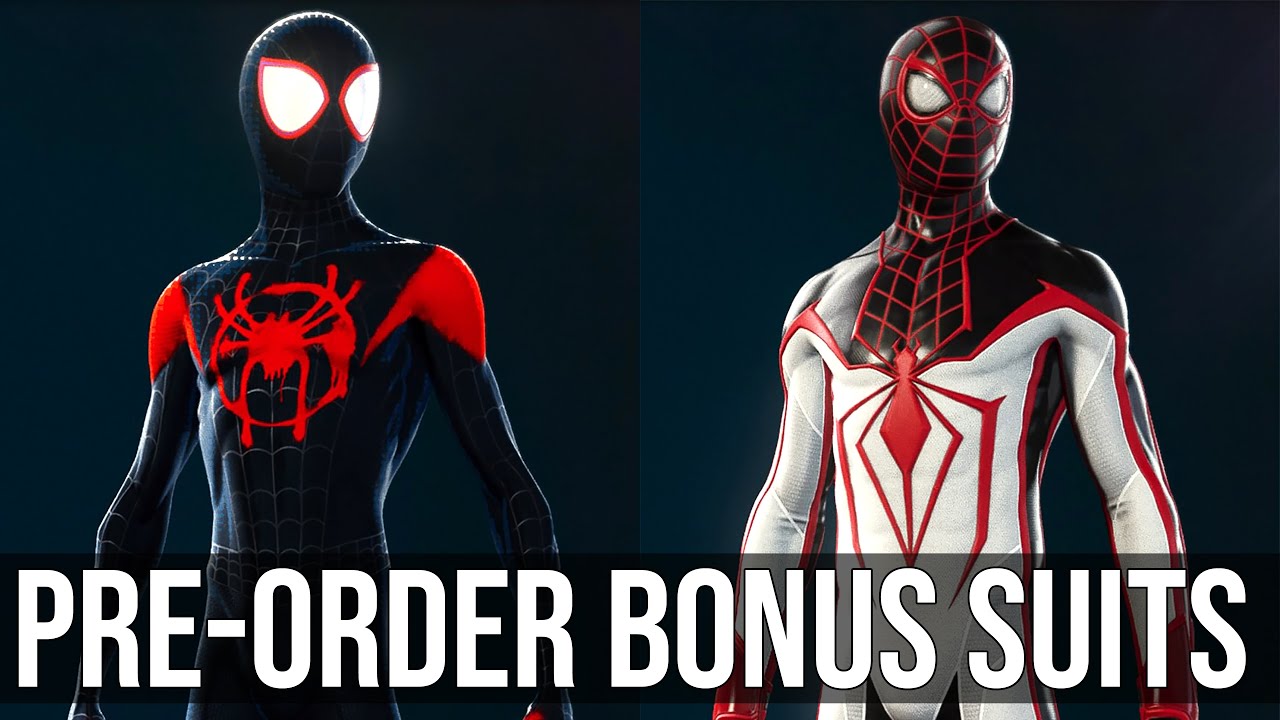 Pre-Order Bonus Content - T.R.A.C.K. Suit and Into the Spider-Verse Suit Spider-Man Morales - YouTube