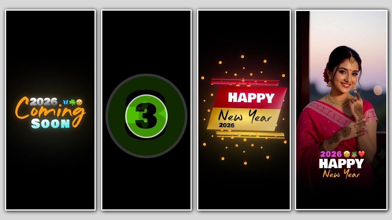 Happy New Year 2026 || Happy New Year Video Editing Alight Motion || New Year Status Video Editing  