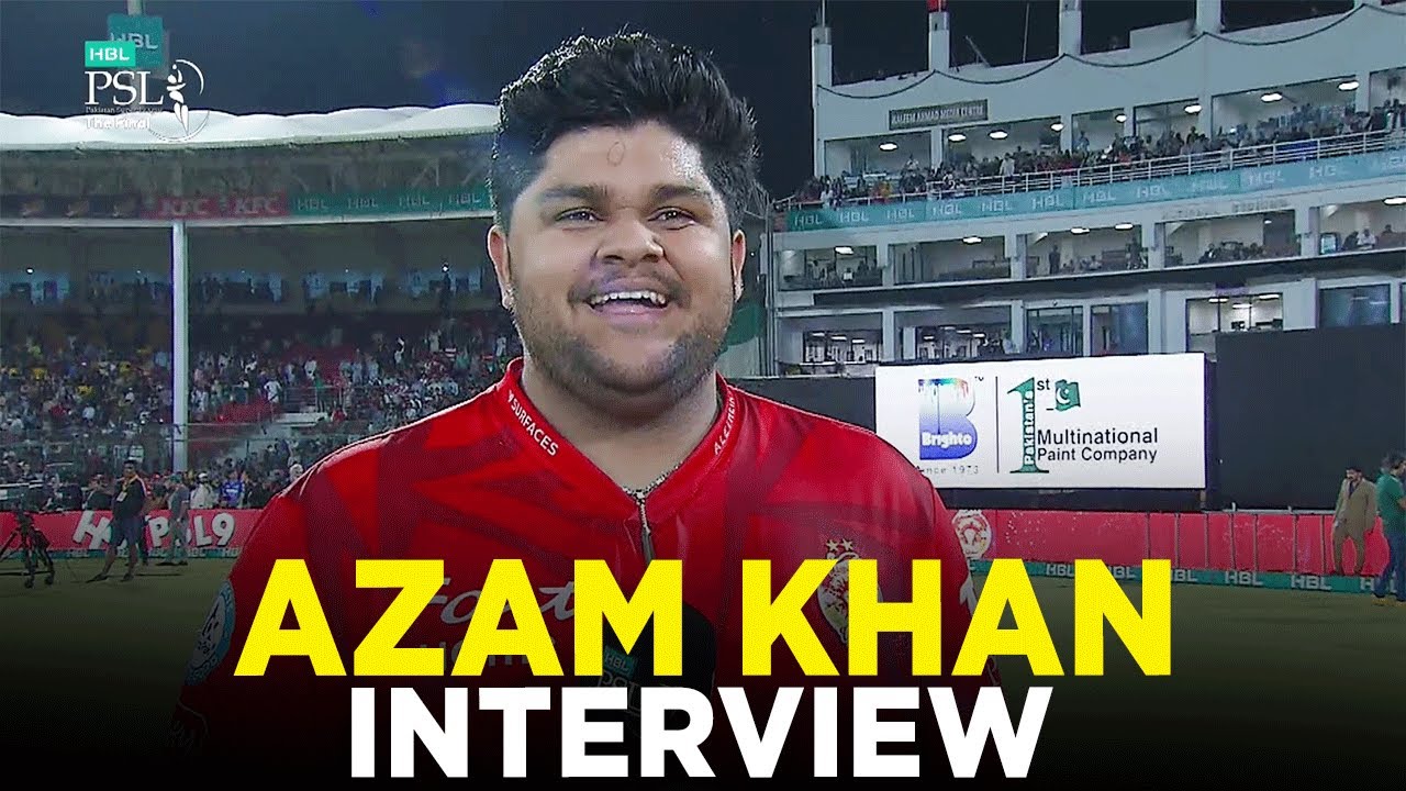 Azam Multan PSL 9 | Azam Khan Interview | Multan Sultans vs Islamabad United ...