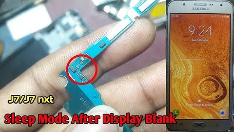 samsung j7 sleep mode after not on display