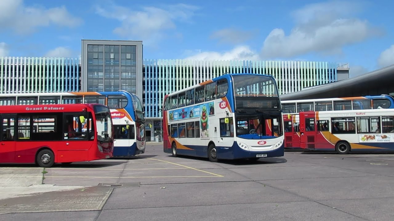 Buses & Trains at Bedford August 2019