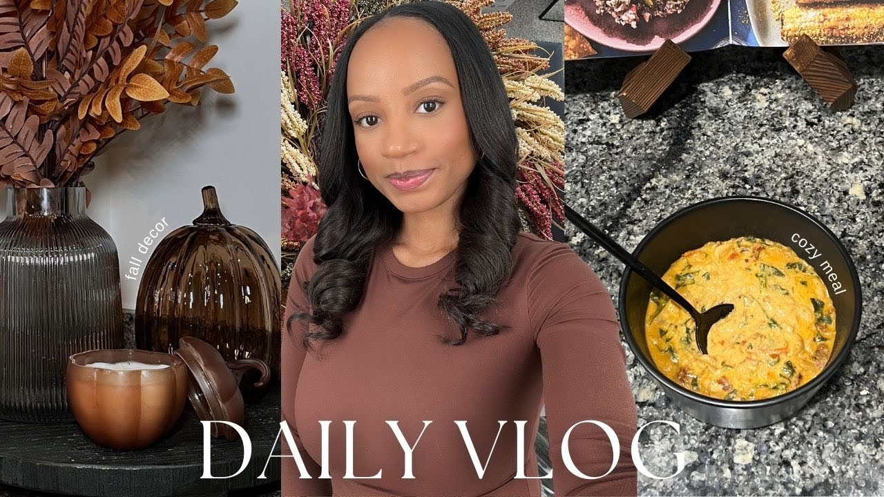 PRODUCTIVE FALL DAY IN MY LIFE | Fall Decorating, Weekly Planning, Cozy ...