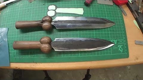 Forged Bollock Dagger With A Special Walnut Handle