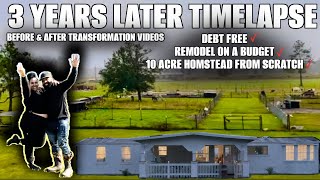3 YEARS LATER | BUILDING A HOMESTEAD DEBT FREE & REMODELING OUR MOBILE HOME | BEFORE AND AFTER VIDS