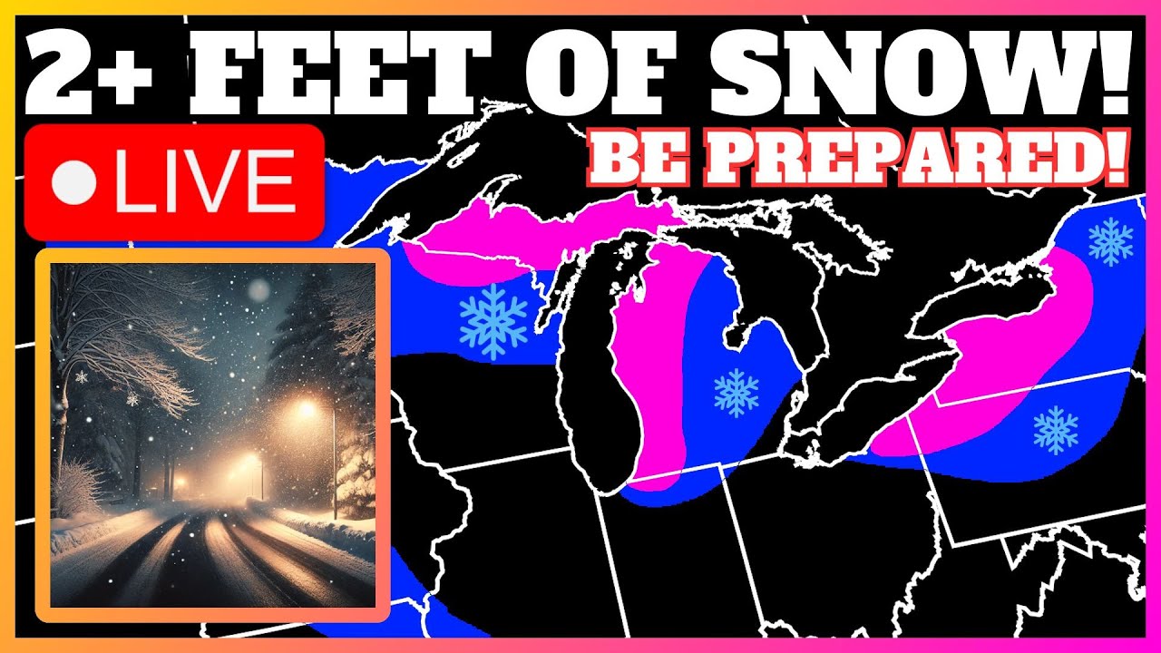 🔴BREAKING: 2+ Feet of Snow to Slam the Great Lakes Region! - YouTube