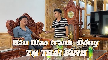 Tranh đồng đỏ cội nguồn quê hương lắp đặt tại Thái Bình - Đồ Đồng Đại Long.