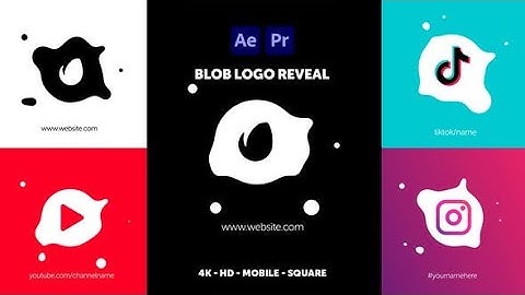 Blob Logo Reveal | After Effects Template