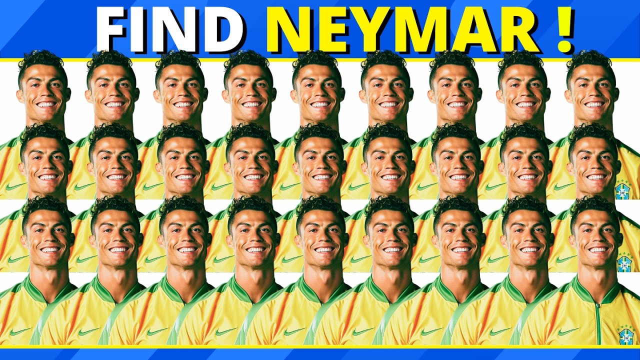 Where Is Neymar 🔎 Guess The Player ~ Find Neymar ~ Find Messi ,Quiz ...