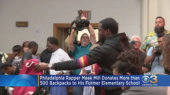 Meek Mill Donates More Than 500 Backpacks To Stude...