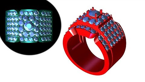 how to design ring with matrix 8 3d modeling software #202 #umphumrin #jewelrydesign #trending
