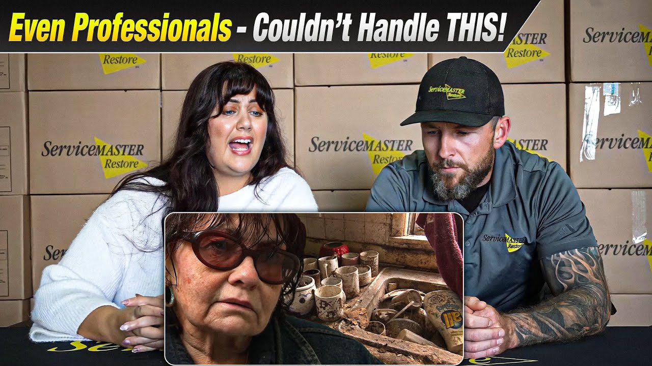 Professionals reacts to a hoarded home filled with SPIDERS!