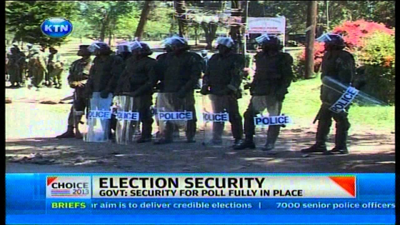 Tight security in place during election