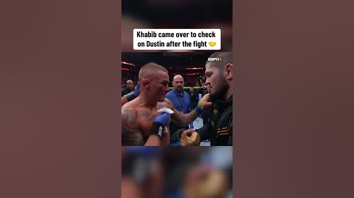 Khabib came to check on Poirier 👀 #UFC302