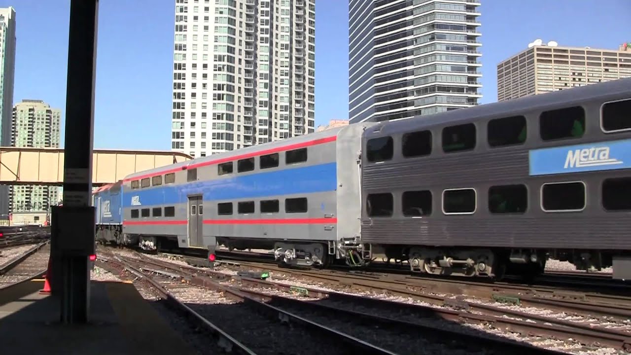 Metra 151 Metra 151 departing Chicago - YouTube