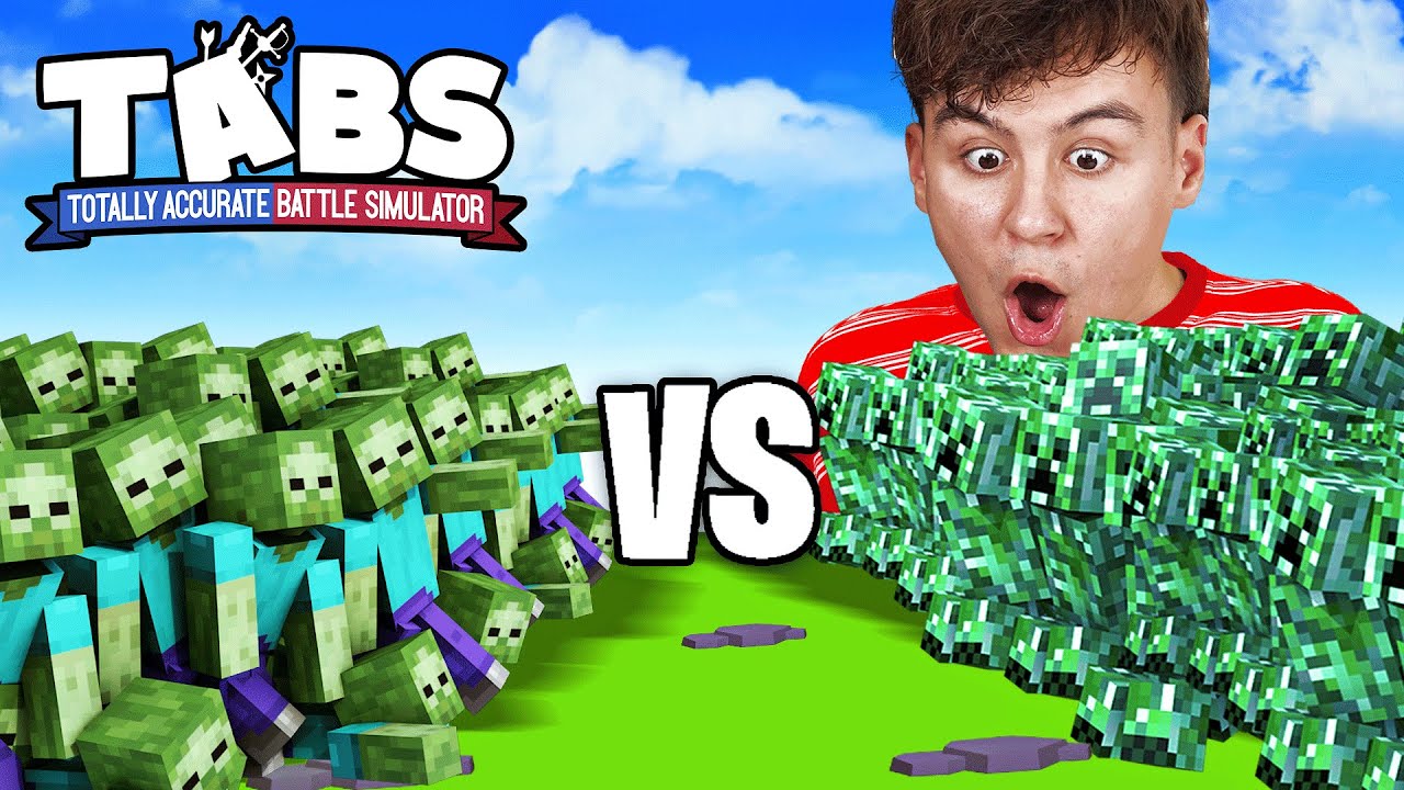 REALISTISCHER  CREEPER vs ZOMBIE in TABS!!