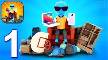 Grind and Sell - Gameplay Walkthrough Part 1 - Create New Objects With Trash And Sell (iOS, Android)