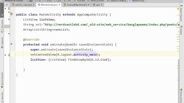 Android WebService tutorial in BITM batch 12(android)