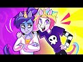 RAINBOW VS GLOOMY UNICORN🦄 The Magical Brothers Are Back! || Extravert vs Introvert by Teen-Z House