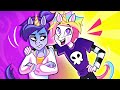 RAINBOW VS GLOOMY UNICORN🦄 The Magical Brothers Are Back! || Extravert vs Introvert by Teen-Z House