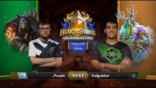 Purple vs Nalguidan - Relegation - Hearthstone Grandmasters Americas 2020 Season 1 - Playoffs