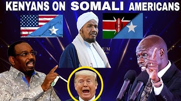 KENYANKII OO KU DHEGAN SOMALI MAREYKANKA,SH CABDIRASHID CALI SUUF OO SHEEGAY SABABTA TRUMP SOMALI U 