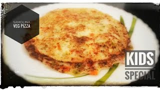 Semolina Veg Pizza|| सूजी पिज्जा|| سوجی پیزا || بيتزا سامولينا الخضار ||easy tasty pizza