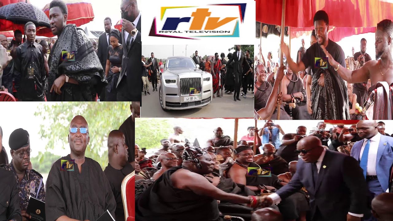 Nana Addo, Nana KWAME BEDIAKO, Kuffour, Bawumia join Juabenhene to mourn Juabenhemaa